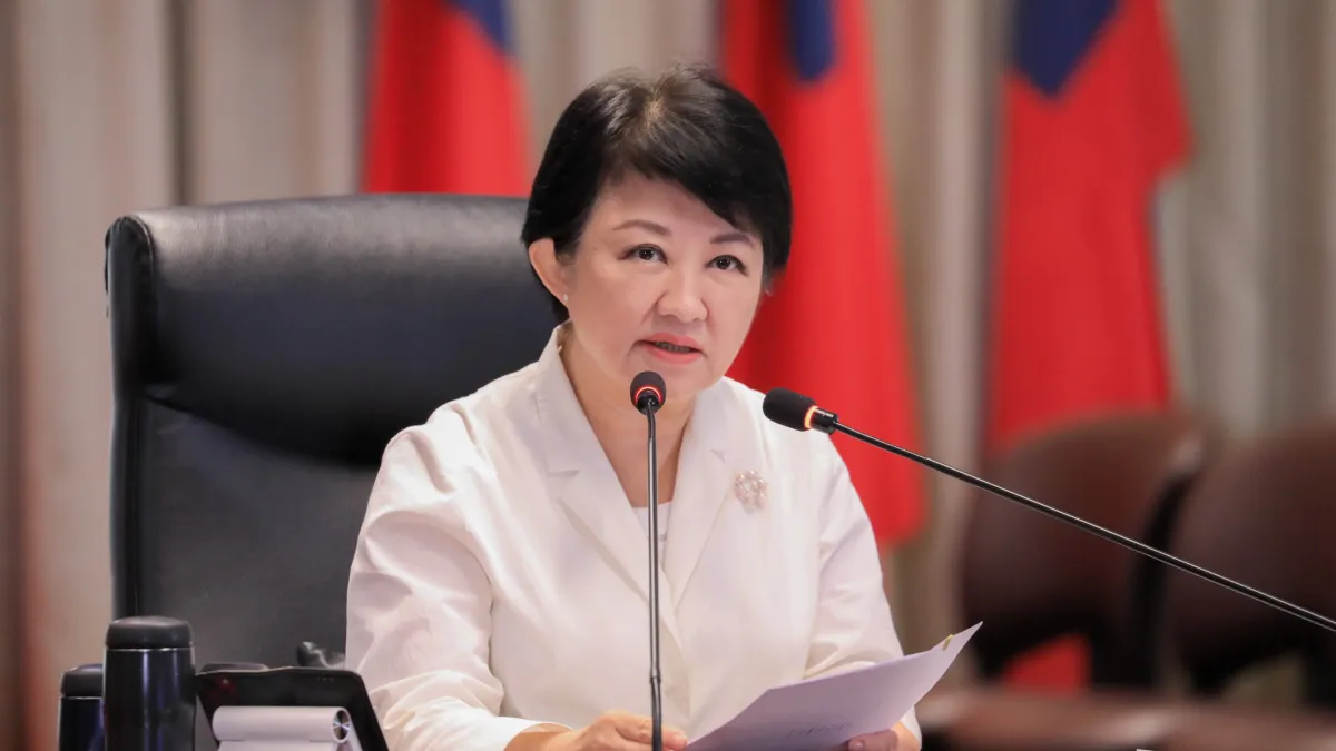 台中市長盧秀燕赴美行程受颱風中斷,緊急返回救災,但其決定訪美已在國民黨內被視為跨出2028年選總統的第一步。(資料照,台中市政府)