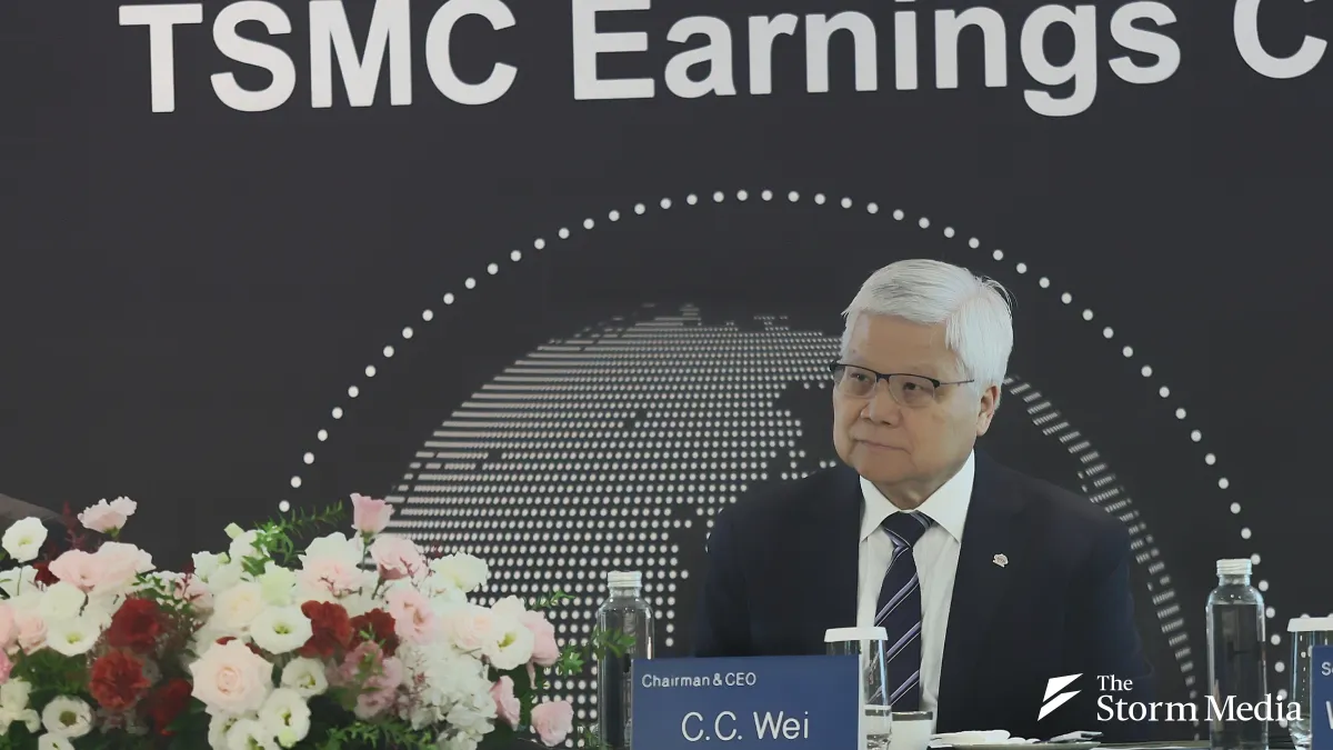 TSMC Chairman C.C. Wei (魏哲家) attended TSMC's Q2 2026 earnings call on the 16th. (Photo by Ke Chenghui)