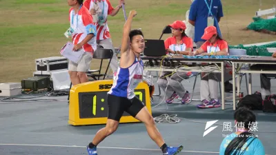 標槍選手鄭兆村在今年世大運擲出91.36公尺,刷新自己在今年創下的全國紀錄,也破了亞洲紀錄。(資料照,顏麟宇攝)