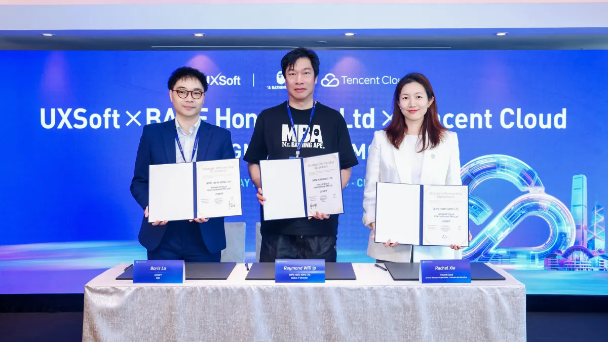 Tencent Cloud, UXSoft, and BAPE Hong Kong Limited Collaborate to Power Global Retail Infrastructure for A Bathing Ape®