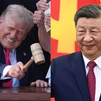 米国のトランプ大統領と中国の習近平国家主席。(AP通信) 米国のトランプ大統領と中国の習近平国家主席。(AP通信)