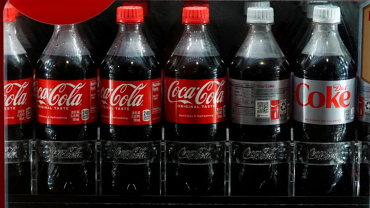 最傳統的可口可樂與健怡可樂。(美聯社) 最傳統的可口可樂與健怡可樂。(美聯社)