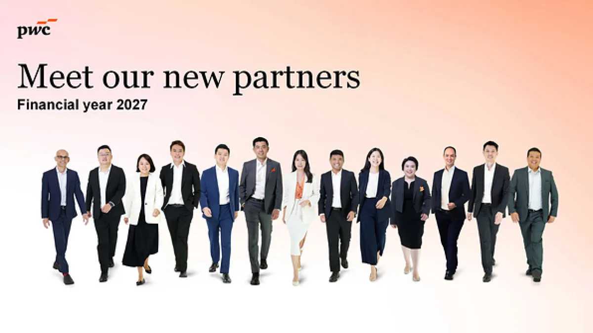 PwC Singapore welcomes 13 new partners--majority of which work with AI, technology and data