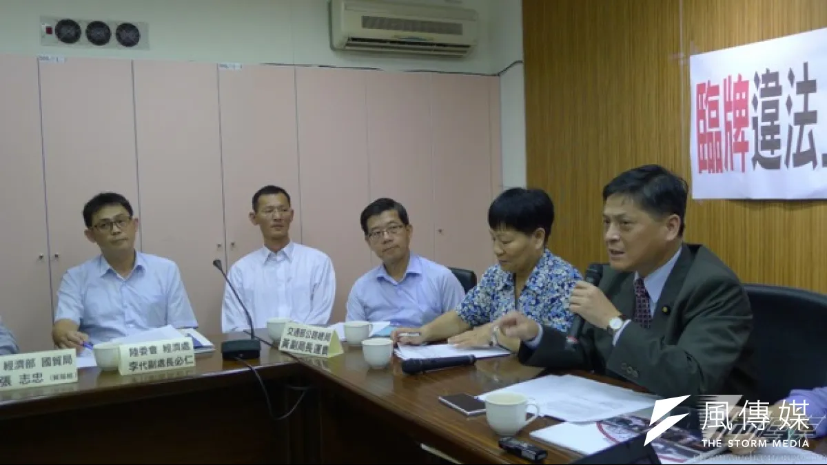 台聯黨團17日邀各單位說明中國車來台問題。(林瑋豐攝)