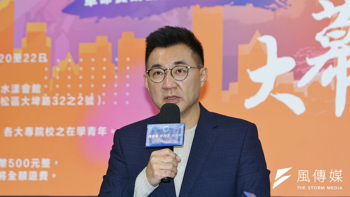 國民黨主席江啟臣22日出席「革命實踐172: 打狗不羈夜.大幕僚時代」活動發布記者會,並接受媒體訪問。(盧逸峰攝) 國民黨主席江啟臣22日出席「革命實踐172: 打狗不羈夜.大幕僚時代」活動發布記者會,並接受媒體訪問。(盧逸峰攝)