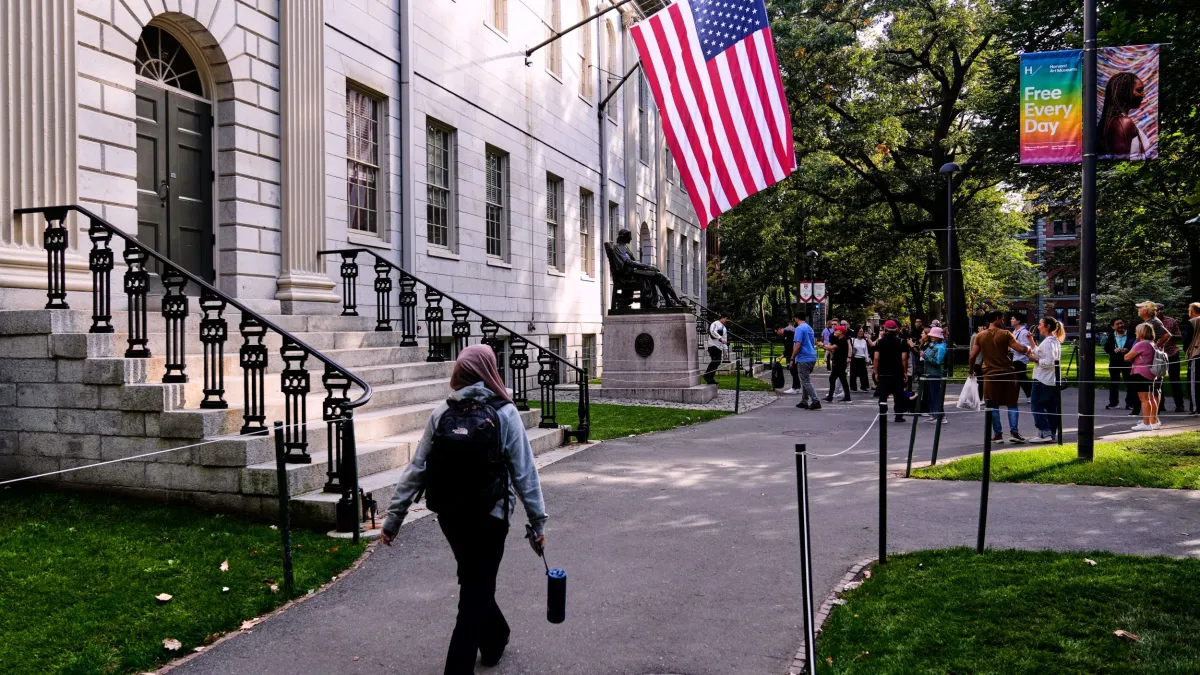 Harvard university campus。(AP)
