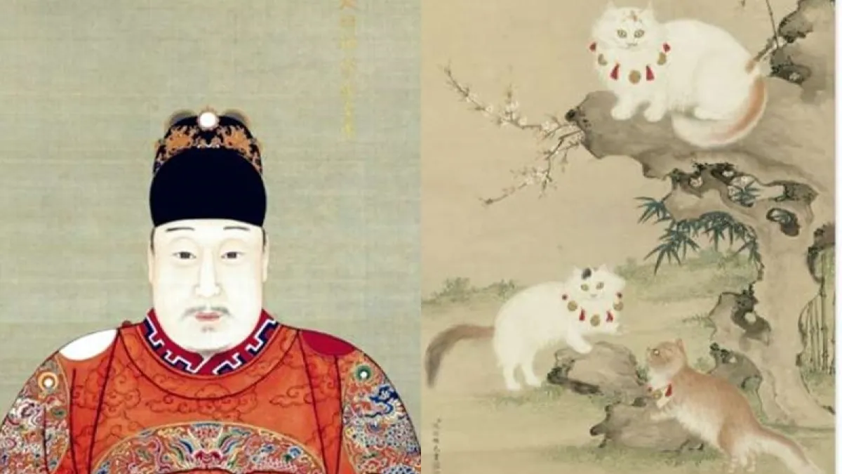 明神宗愛貓成痴,不但讓貓滿皇宮跑,還讓牠們升官發財(圖/維基百科、國立故宮博物院)