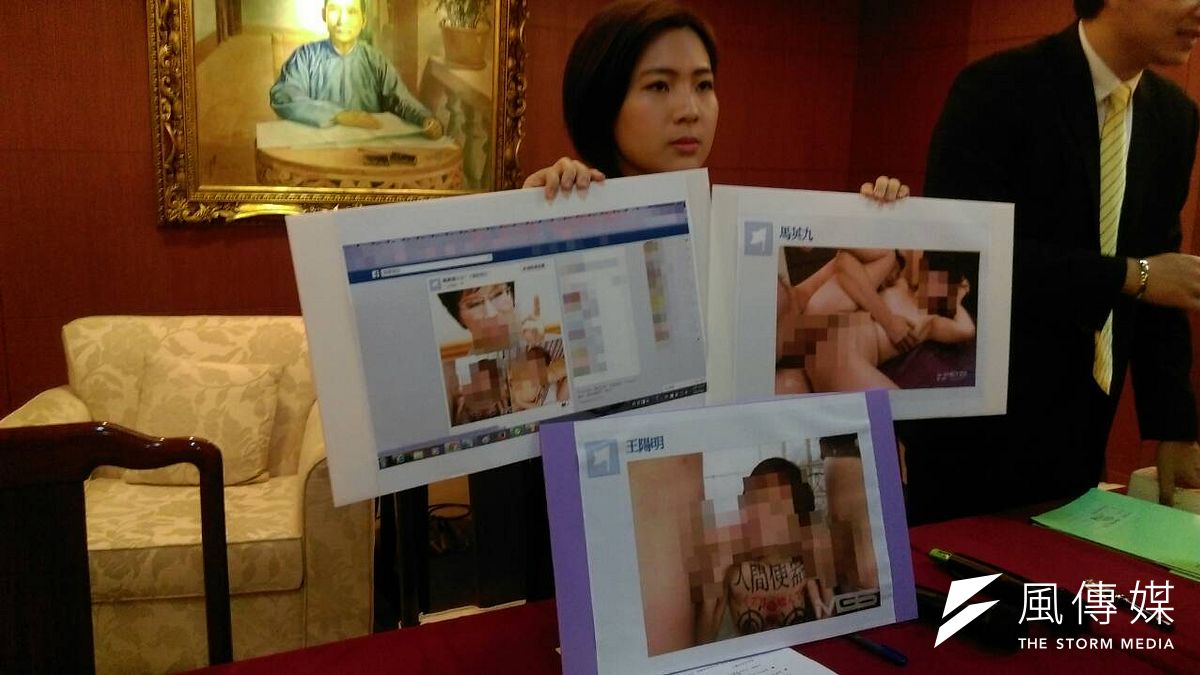 國民黨總統參選人洪秀柱辦公室今(14)日則召開記者會表示,有人將洪的照片合成在裸照或交媾圖四處散佈,洪秀柱看到後也感到非常遺憾。(周怡孜攝) 國民黨總統參選人洪秀柱辦公室今(14)日則召開記者會表示,有人將洪的照片合成在裸照或交媾圖四處散佈,洪秀柱看到後也感到非常遺憾。(周怡孜攝)