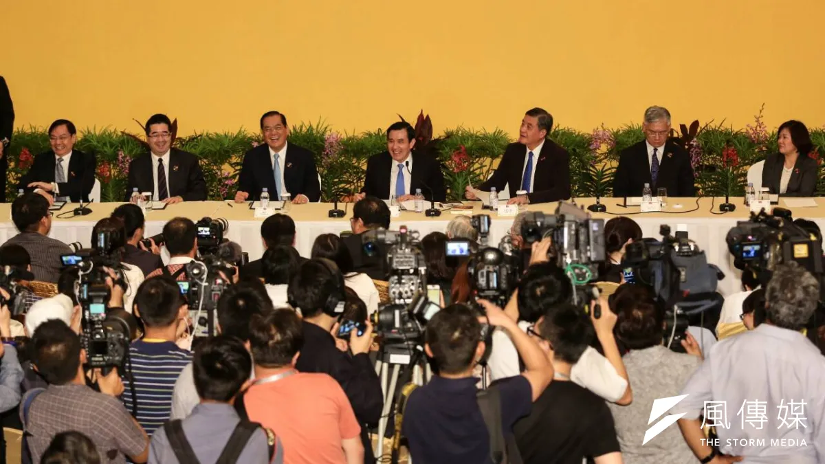 馬習會對二0一六選舉衝擊有限。(圖為馬習會後記者會/顏麟宇攝)