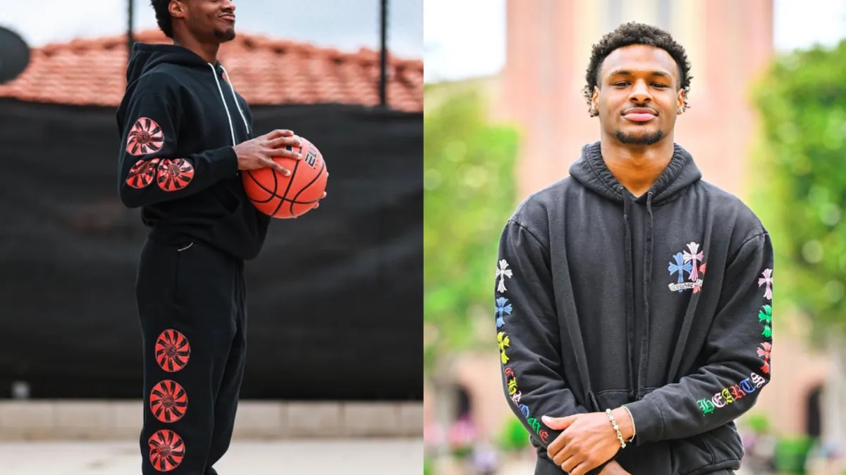 球星「詹皇」詹姆斯的大兒子布朗尼傳出在球場上心臟驟停。(圖/翻攝自布朗尼IG)