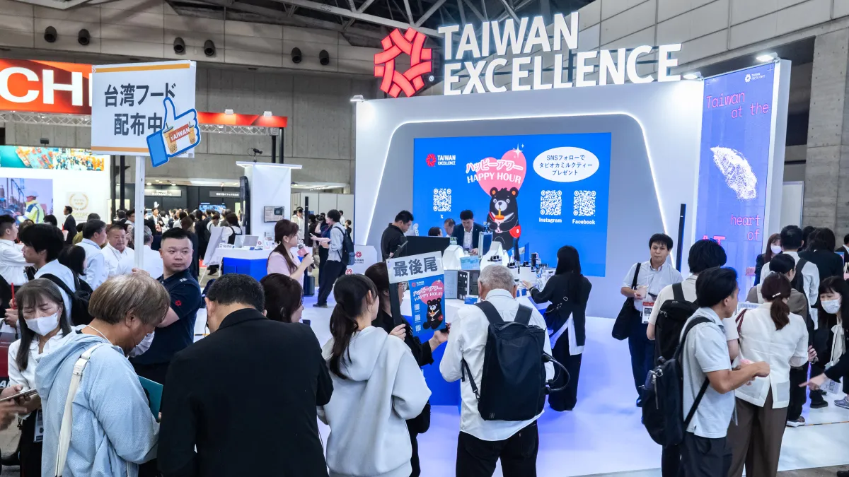 台湾エクセレンスはCEATEC 2026に初出展し、「Taiwan AI Island」をテーマに、台湾企業13社による24のAI・先端技術ソリューションを披露した。(Taiwan Excellence JP提供)