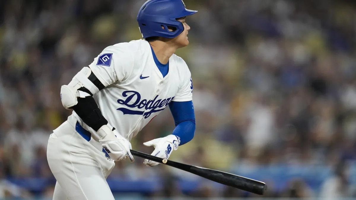 美國職棒大聯盟MLB洛杉磯道奇日籍球星大谷翔平扛出陽春彈,本季第45轟出爐。(美聯社)
