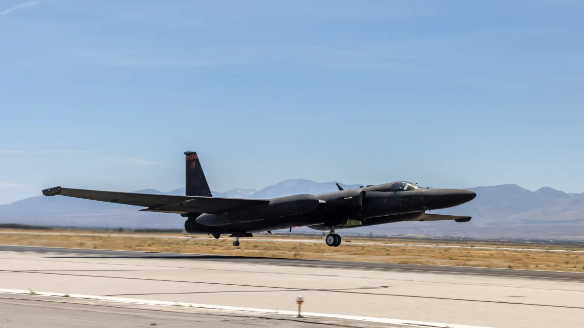 美國空軍現役高空偵察機U-2。(翻攝自美國空軍)