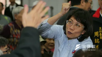 國民黨副總統候選人王如玄12月12日出席「朱立倫、蔣乃辛婦女後援會」成立大會(陳明仁攝)