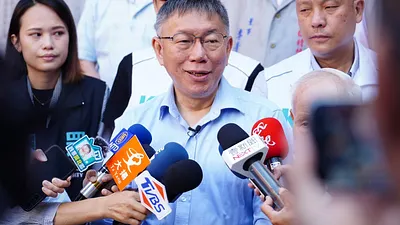 前立委蔡正元臉書小編11日稱,民眾黨主席柯文哲(見圖)及柯競辦總幹事黃珊珊已經因過去支持太陽花而向蔡正元道歉。(資料照,民眾黨提供)