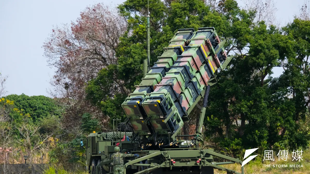 空軍司令部8日進行「民國114年春節加強戰備媒體邀訪活動」,圖為發射架(LS)。(劉偉宏攝)