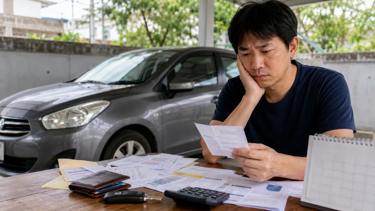 許多人買車時,會先計算車價、貸款、油錢與保險,卻容易忽略買車後每年固定產生的費用。(示意圖/ChatGPT)