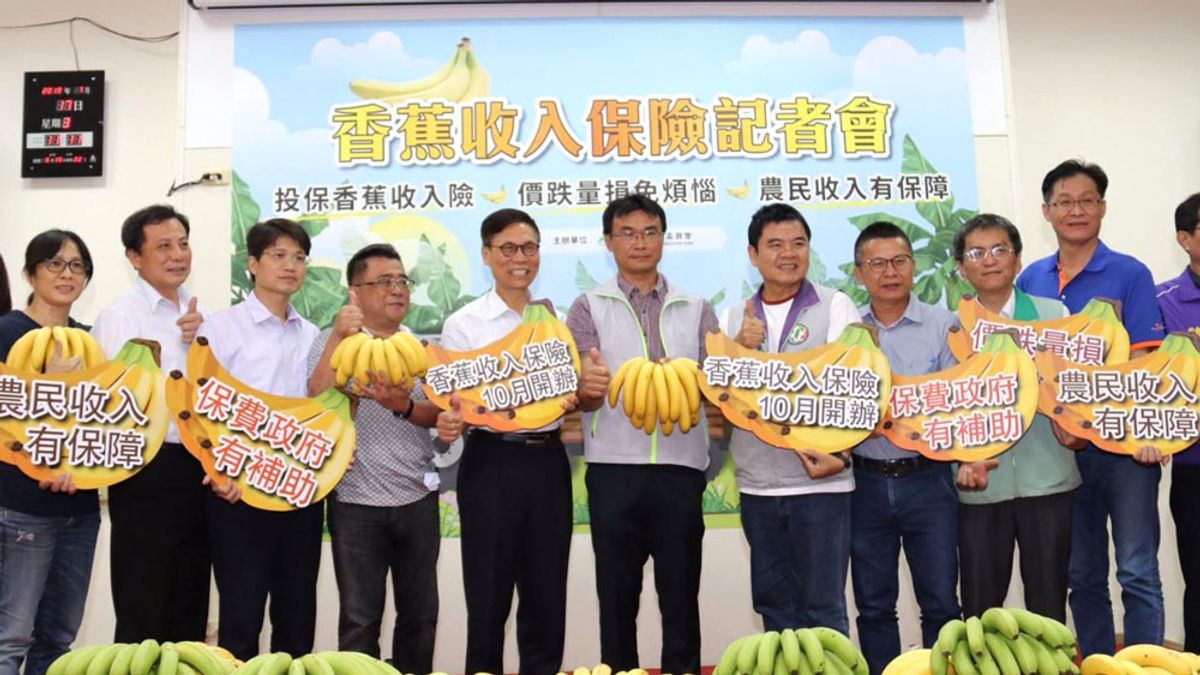 為保障蕉農的收入,農委會推出「香蕉收入型保單」。(農委會提供) 為保障蕉農的收入,農委會推出「香蕉收入型保單」。(農委會提供)