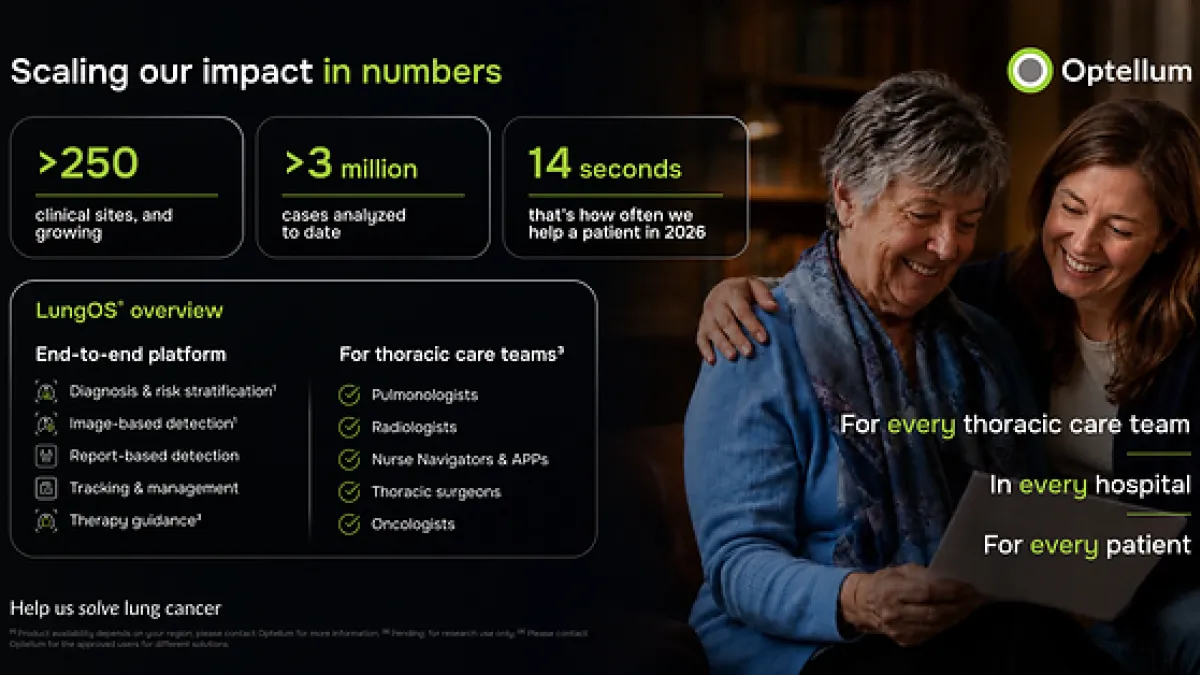 Optellum Celebrates Accelerating Impact in Lung Cancer Care; Now at Over 250 Sites and Growing