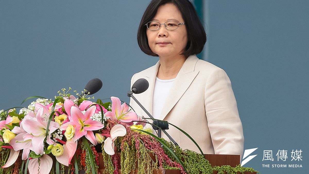 中華民國第十四任總統蔡英文發表就職演說。(顏麟宇攝) 中華民國第十四任總統蔡英文發表就職演說。(顏麟宇攝)