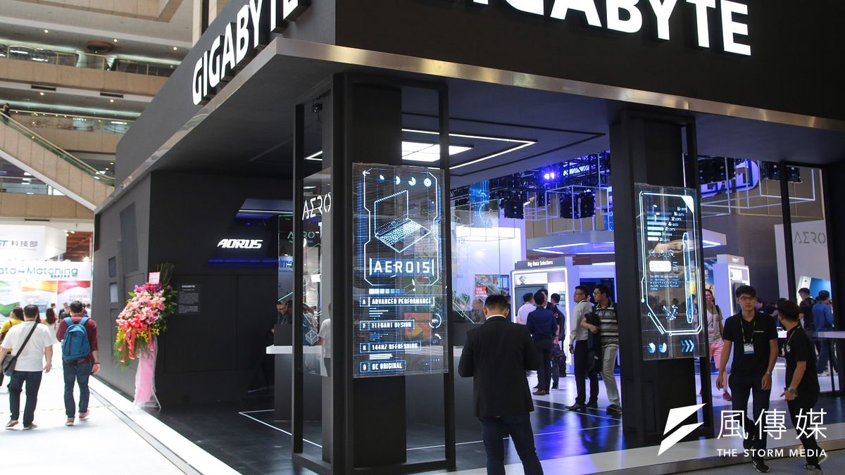20180605-2018台北國際電腦展,GIGABYTE技嘉科技攤位。(顏麟宇攝) 20180605-2018台北國際電腦展,GIGABYTE技嘉科技攤位。(顏麟宇攝)