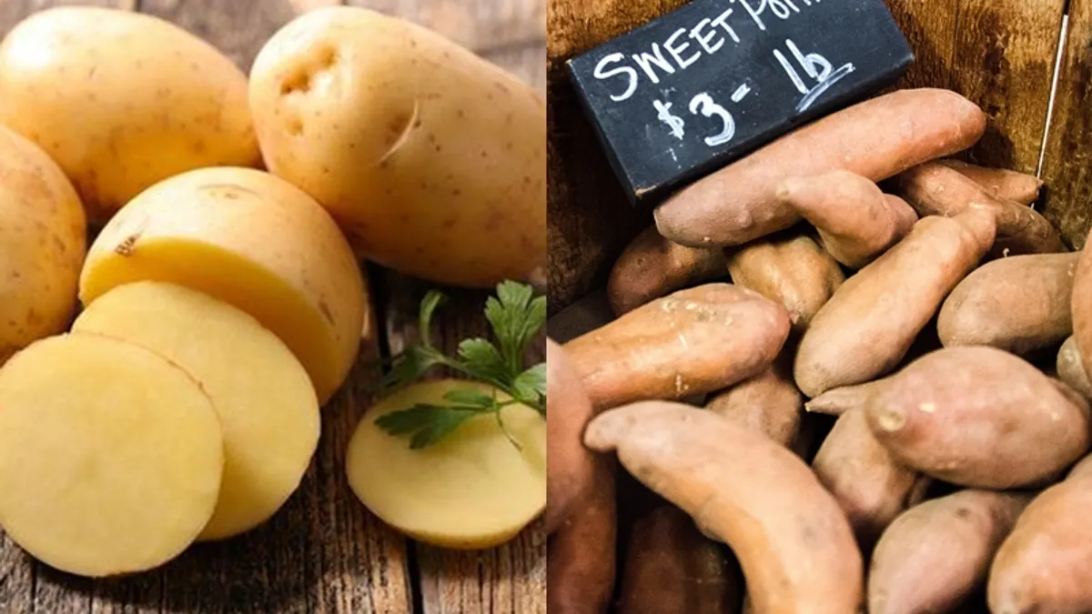 說到熱量低、營養充分又有飽足感的澱粉類食物,很多人都會立刻想到馬鈴薯跟地瓜。(圖/左為華人健康網提供│右取自pixabay) 說到熱量低、營養充分又有飽足感的澱粉類食物,很多人都會立刻想到馬鈴薯跟地瓜。(圖/左為華人健康網提供│右取自pixabay)