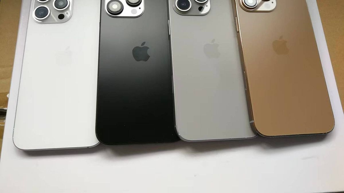 Phone 16 Pro傳有新色登場,將由「沙漠鈦金屬」取代15 Pro的藍色。(圖/X@Sonny Dickson) Phone 16 Pro傳有新色登場,將由「沙漠鈦金屬」取代15 Pro的藍色。(圖/X@Sonny Dickson)