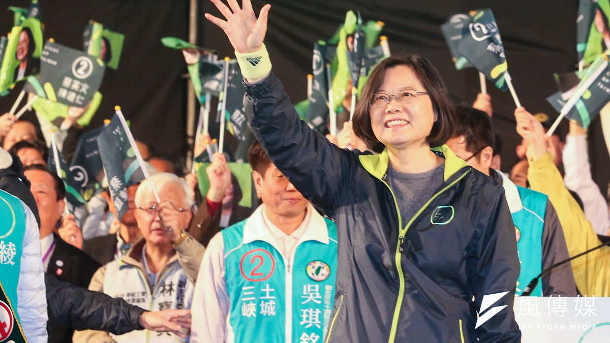 2016總統大選民進黨蔡英文勝出,開始了政黨輪替新的篇章。(陳明仁攝) 2016總統大選民進黨蔡英文勝出,開始了政黨輪替新的篇章。(陳明仁攝)