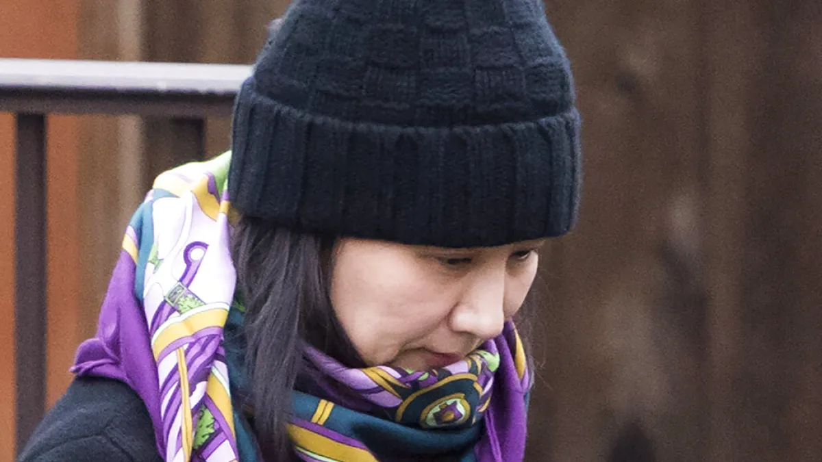 孟晚舟被捕曾讓美中關係緊張。(資料照,美聯社)