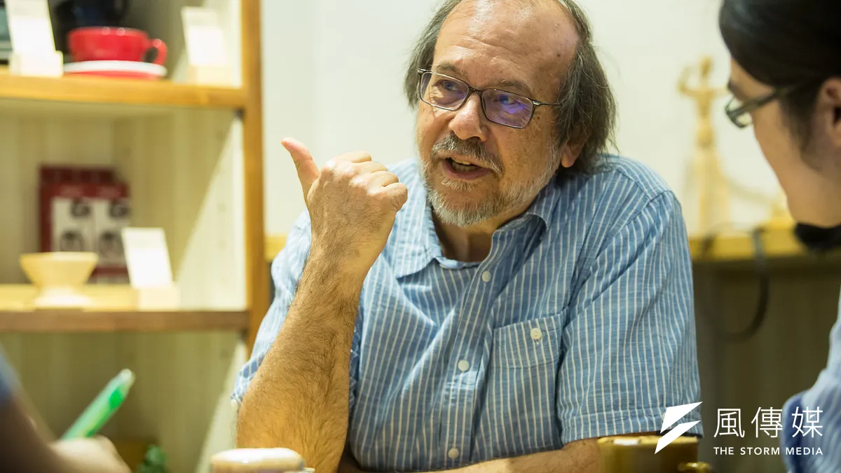 法國漢學家潘鳴嘯研究中國「上山下鄉」運動,希望民眾記取歷史教訓。(顏麟宇攝)