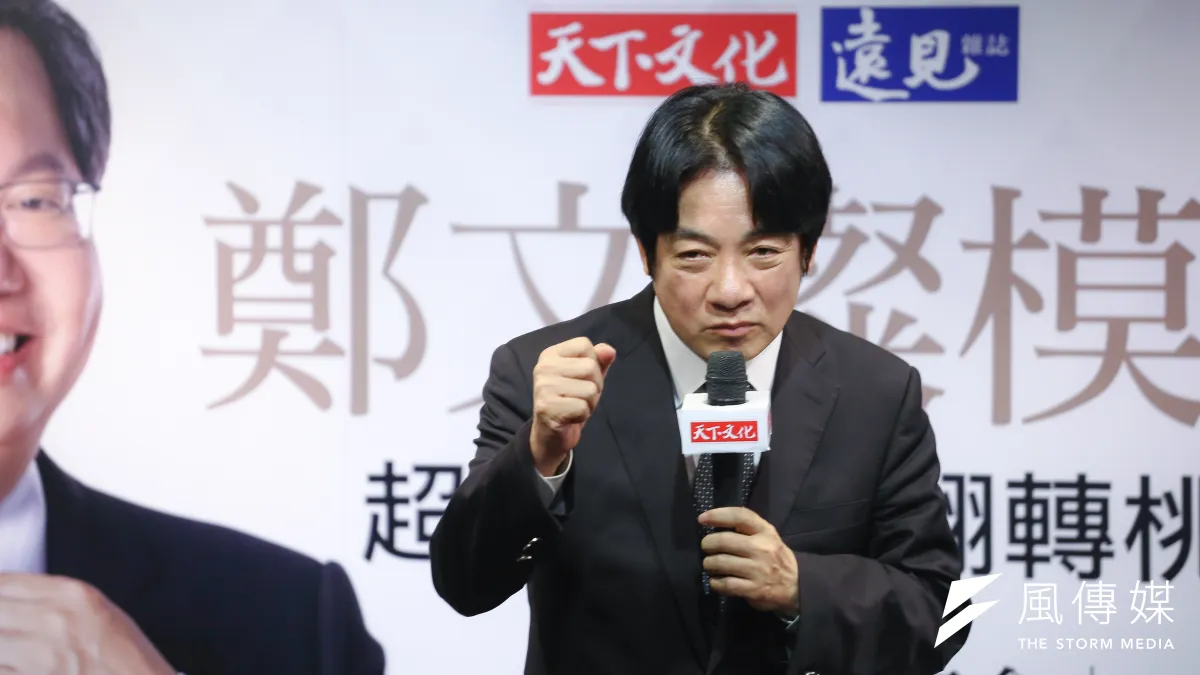 行政院長賴清德出席「鄭文燦模式」新書發表會,指出「未來台灣的政治模式、解決台灣問題的模式,應該就是鄭文燦模式。」(陳品佑攝)