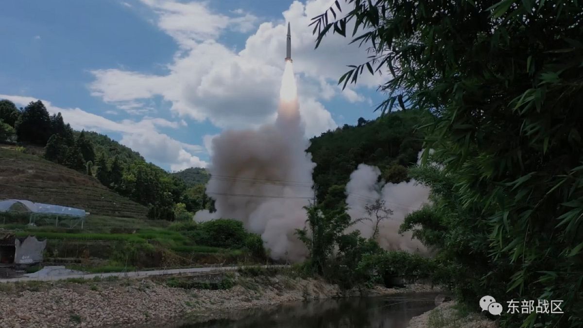 中國在台灣週圍的「環島軍演」提醒國人能源政策的問題與國安風險。(東部戰區微信公眾號) 中國在台灣週圍的「環島軍演」提醒國人能源政策的問題與國安風險。(東部戰區微信公眾號)