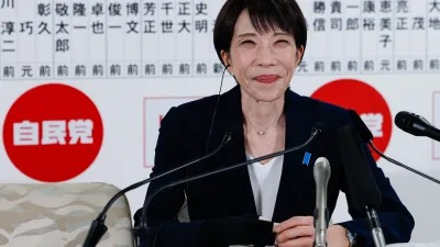 日本首相高市早苗率領自民黨大勝。(資料照,美聯社)