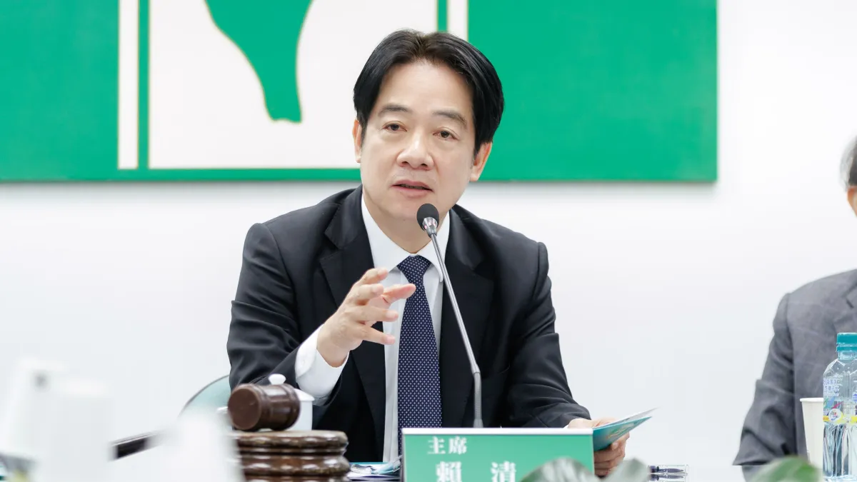 圖為民進黨主席賴清德總統主持中常會。(民進黨提供)