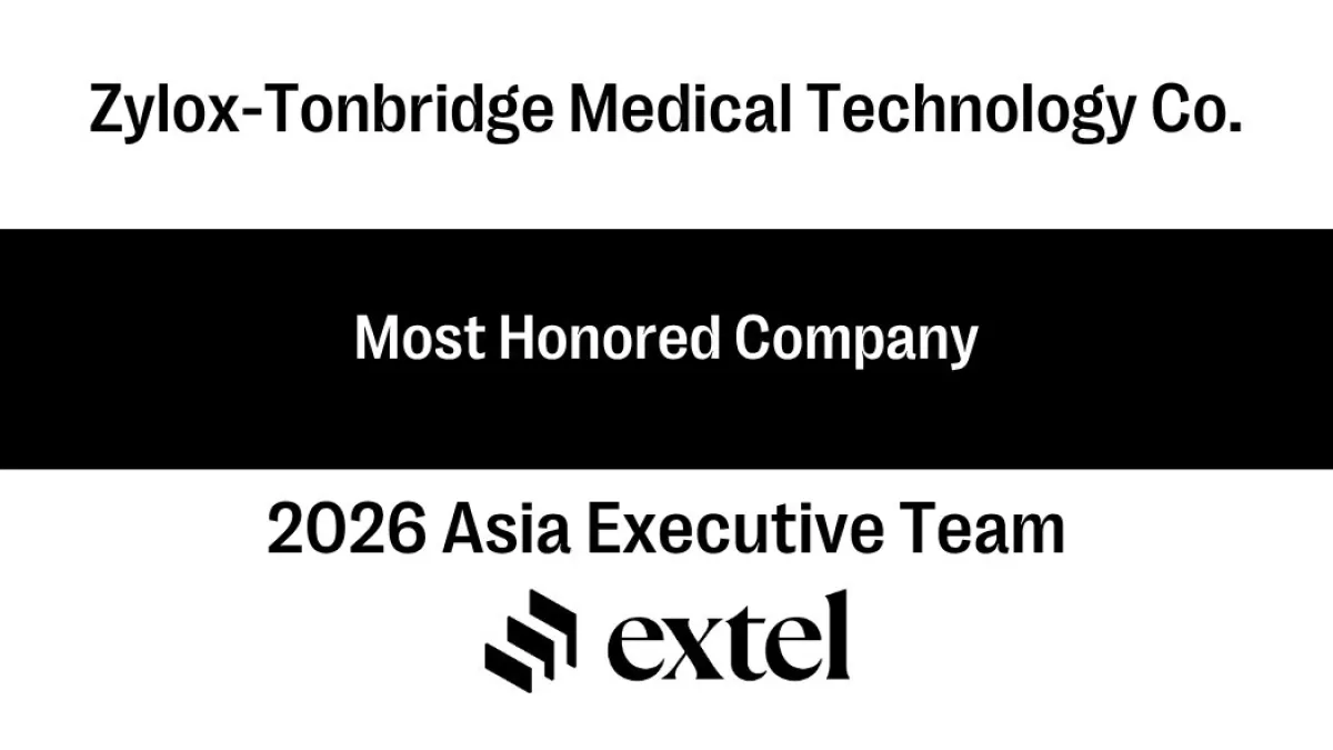 Zylox-Tonbridge Recognized as Most Honored Company in Extel 2026 Asia Executive Team Survey
