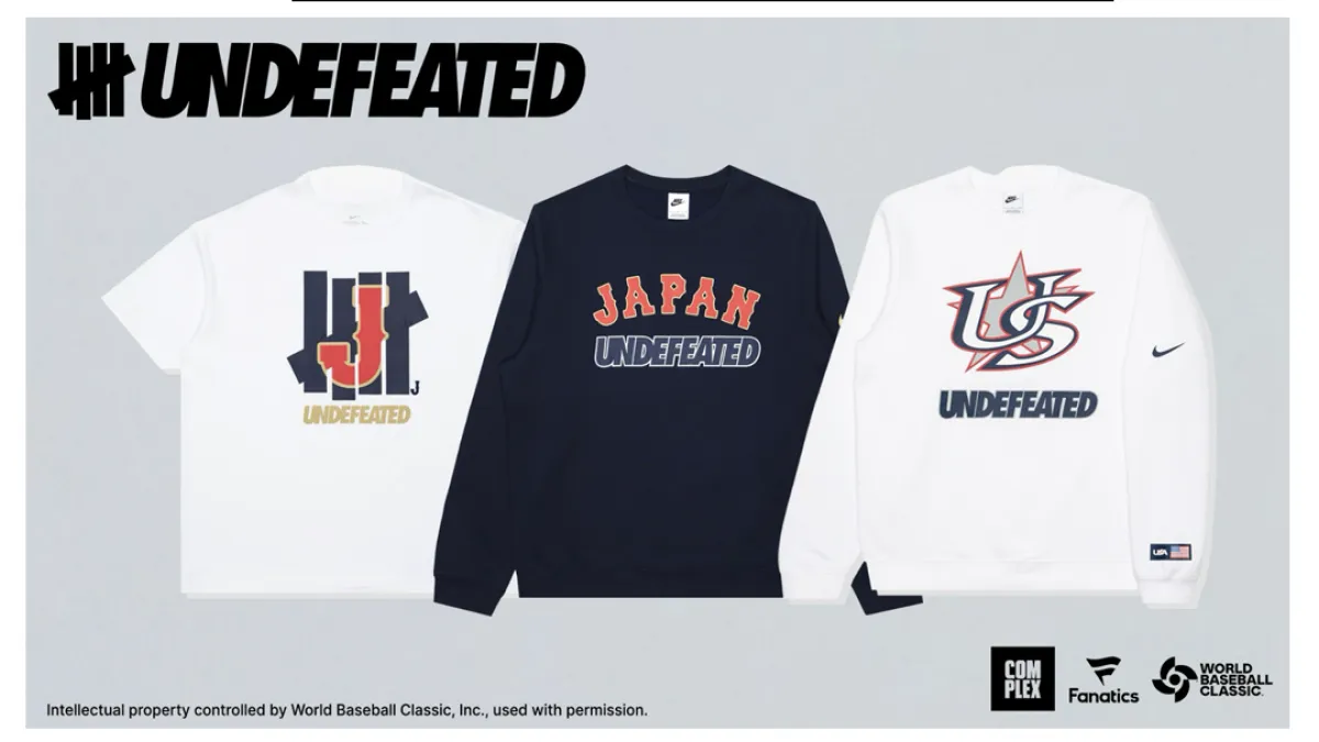 2026 WBC】Nike × UNDEFEATEDの限定コレクションが登場!「ファイヴ 2026 WBC】Nike × UNDEFEATEDの限定コレクションが登場!「ファイヴ