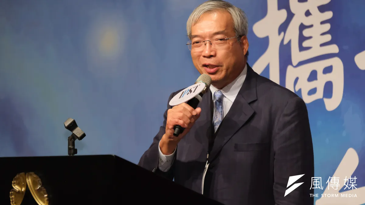 財信傳媒董事長謝金河。(劉偉宏攝)