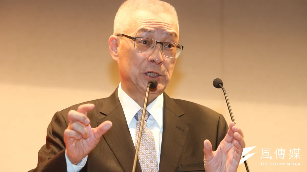 前副總統吳敦義宣佈參選黨主席。(陳明仁攝)
