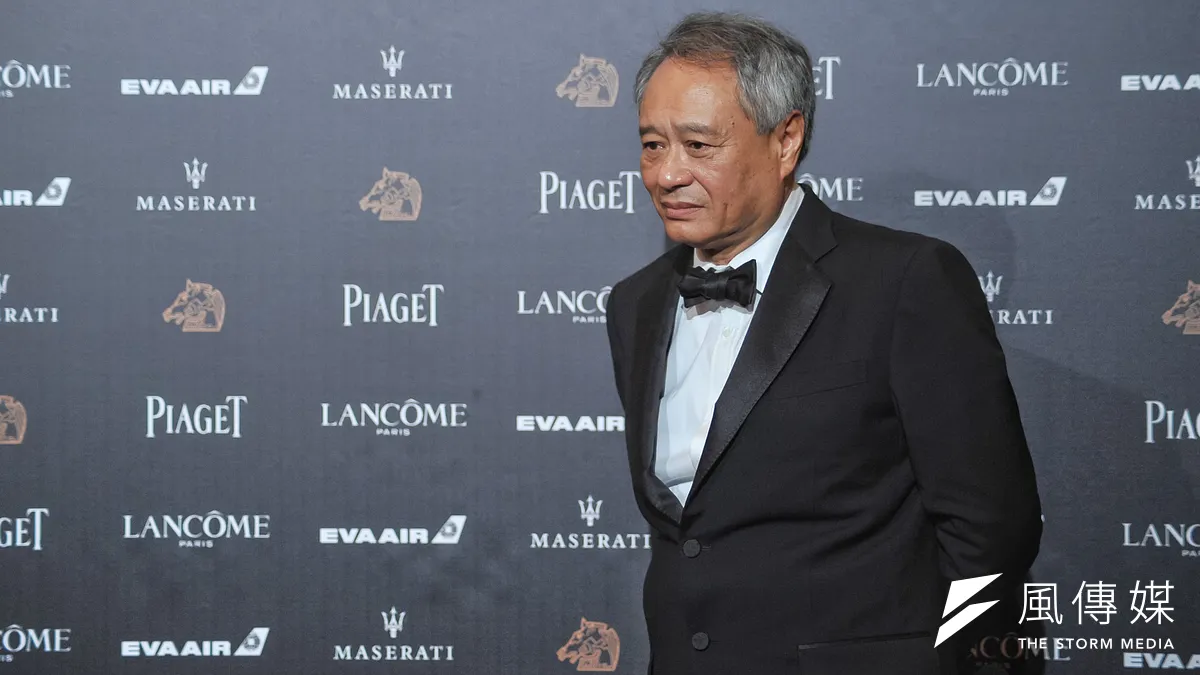 金馬獎主席李安在媒體聯訪時呼籲「就藝術論藝術」。(顏麟宇攝)