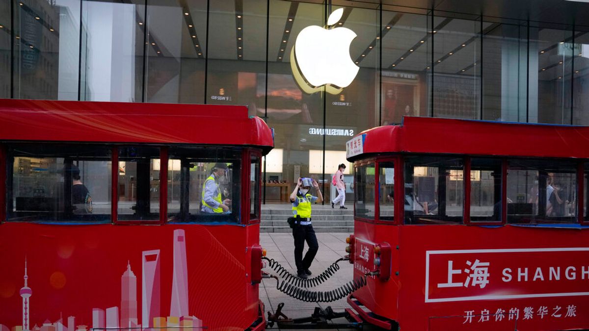 上海的蘋果專賣店。(美聯社) 上海的蘋果專賣店。(美聯社)