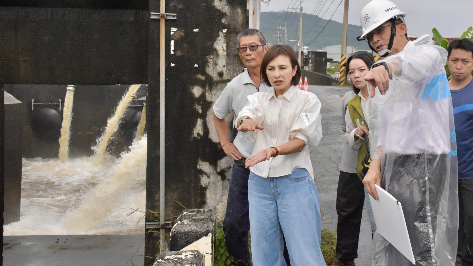 玉庫抽水站3台僅1台正常!邱議瑩勘災要求加速改善 拚9月審查、明年更新機組