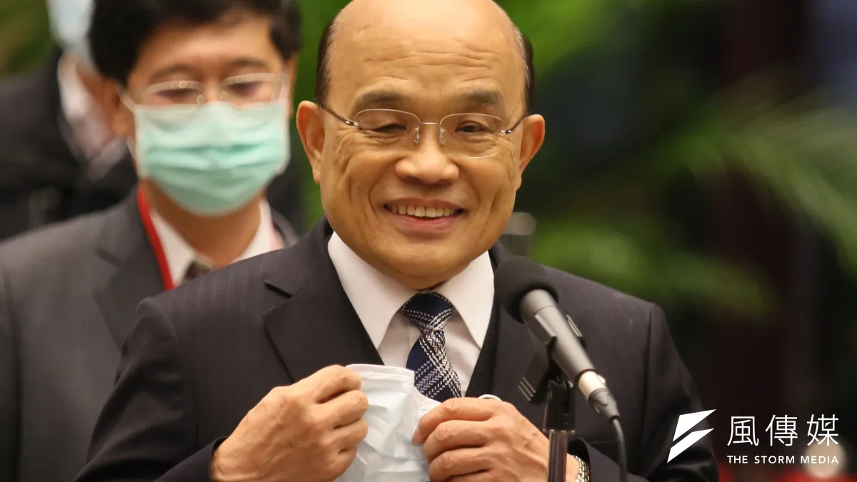 行政院長蘇貞昌今(21)日中午與民進黨立委進行便當會,討論周四萊劑美豬行政命令立法院闖關問題。(資料照片,柯承惠攝)