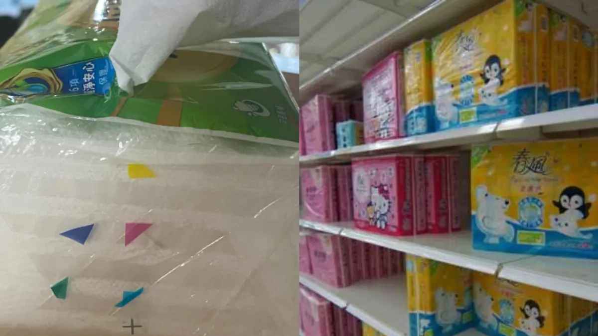 衛生紙包裝上的冷知識引起討論。(圖/翻攝自Threads) 衛生紙包裝上的冷知識引起討論。(圖/翻攝自Threads)