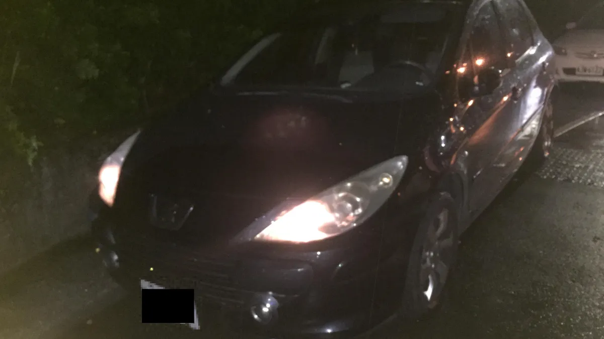 深夜詭譎燈火 車主驚呼不可思議