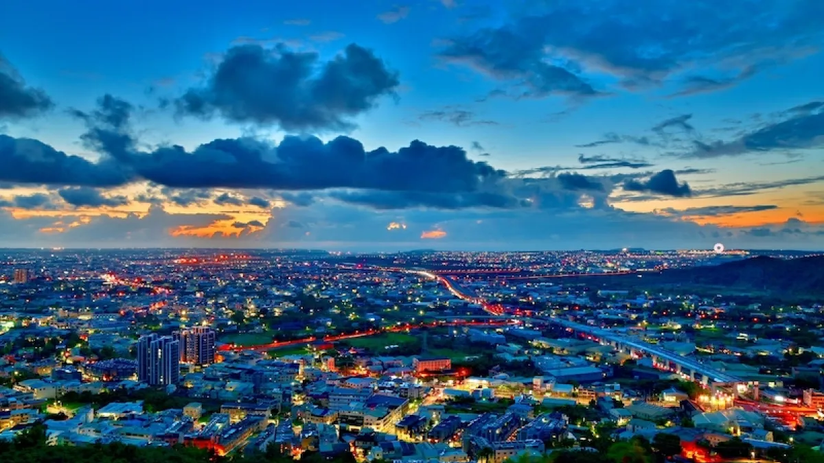 豐原公老坪夜景,景緻優美,已經成為賞景約會祕境。(圖/台中市政府提供)
