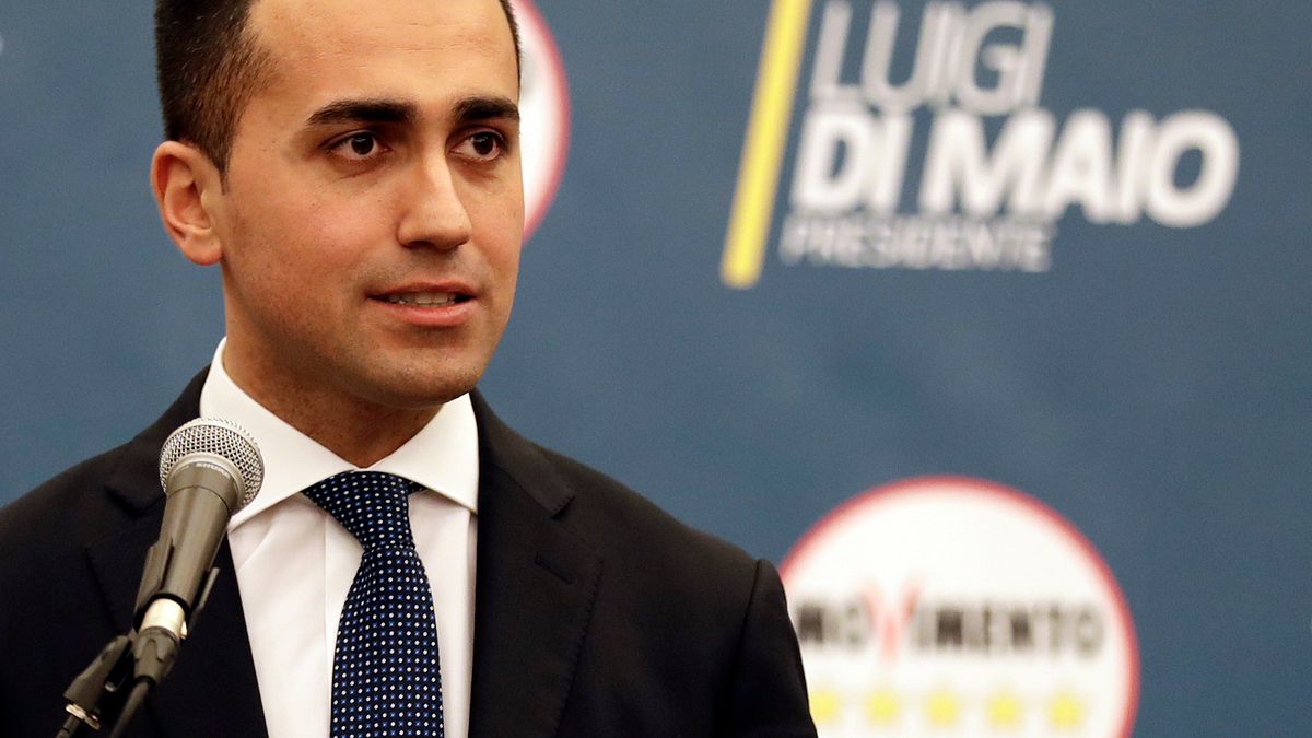 義大利民粹政黨「五星運動黨」黨魁迪馬奧。(AP) 義大利民粹政黨「五星運動黨」黨魁迪馬奧。(AP)