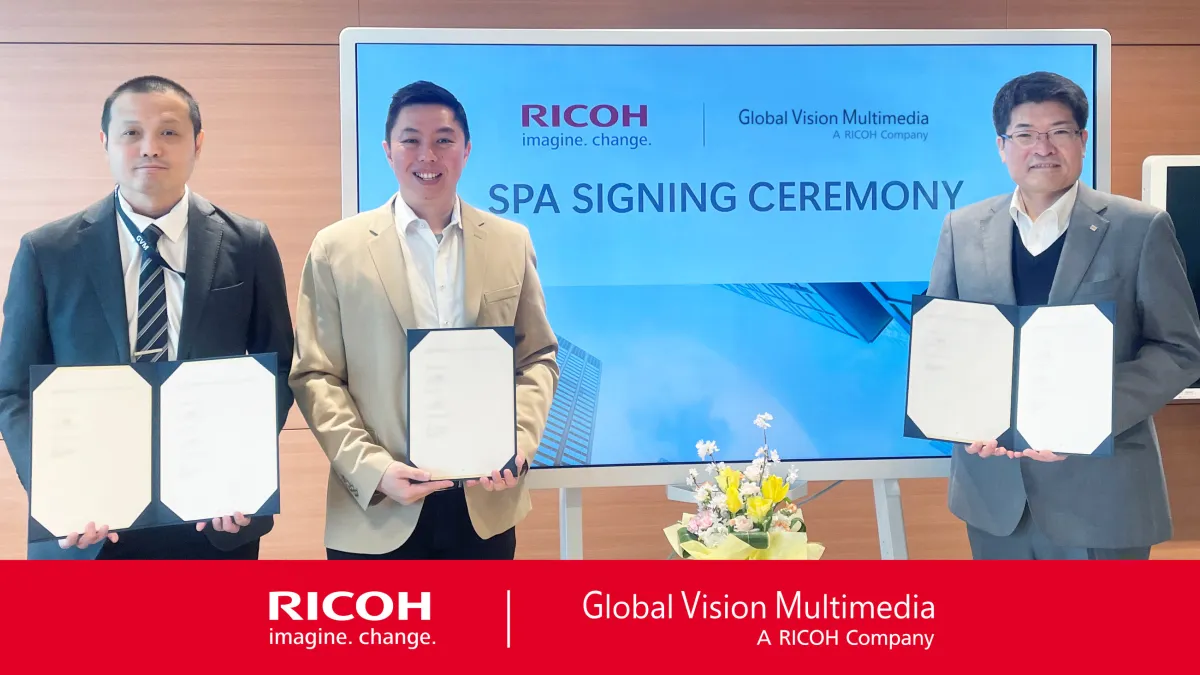 Ricoh Asia Pacific acquires Global Vision Multimedia, advancing Ricoh's global workplace services strategy