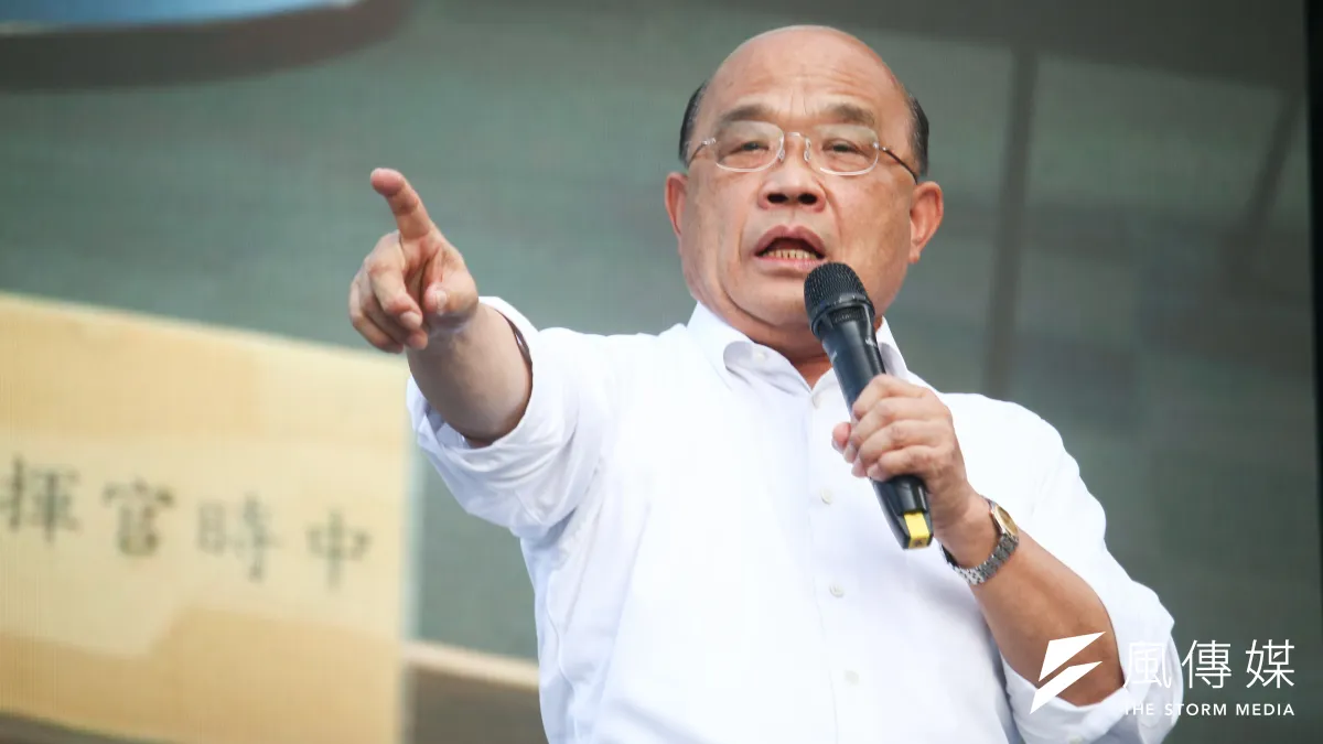 「鐵血宰相」蘇貞昌在去年2022年12月對於數個部會提出備戰報告「並不滿意」,當場責令「退回重寫」。(資料照,蔡親傑攝)