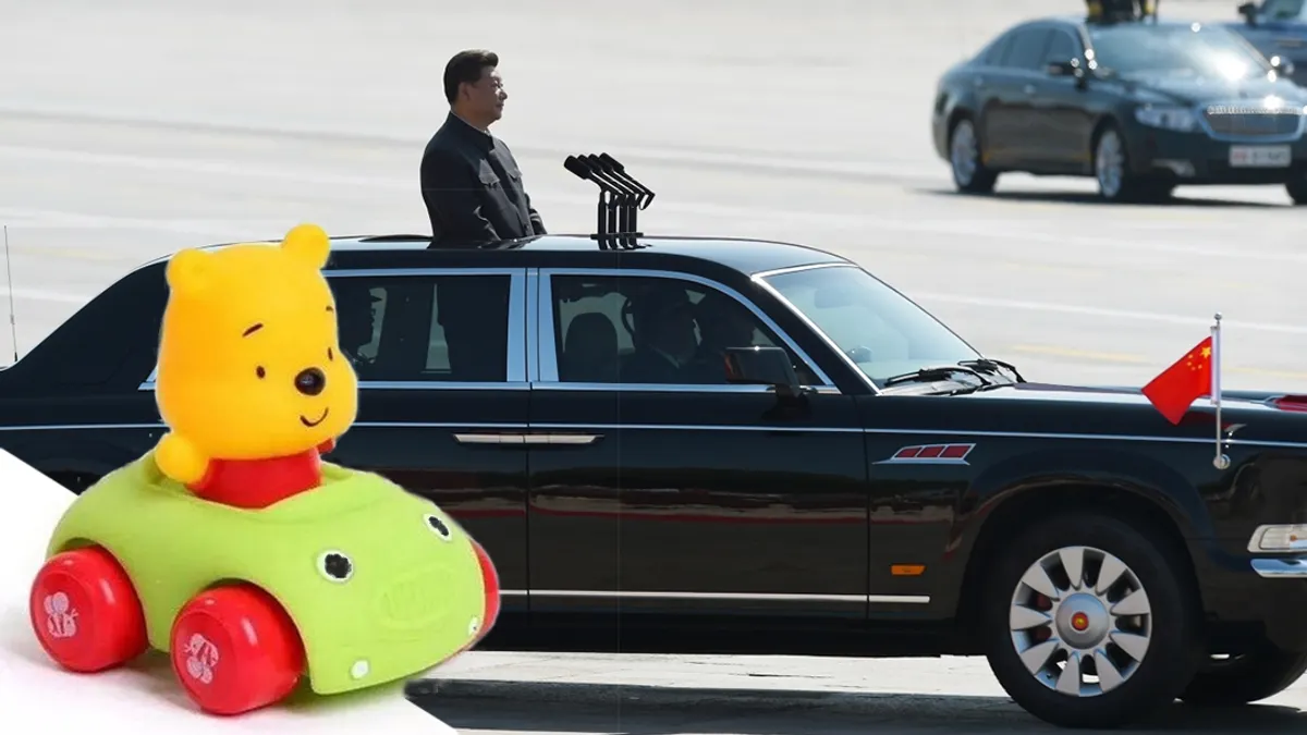 中國國家主席習近平再度被中國網友比擬為小熊維尼。(照片來源:微博、美聯社,製圖:風傳媒) 中國國家主席習近平再度被中國網友比擬為小熊維尼。(照片來源:微博、美聯社,製圖:風傳媒)