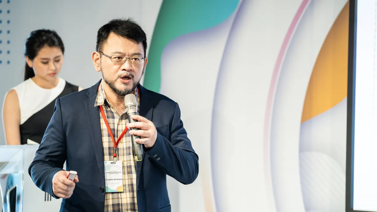 Crypto-Arsenal 創辦人Richard,看見加密貨幣將來的發展趨勢。(圖/Crypto-Arsenal提供)